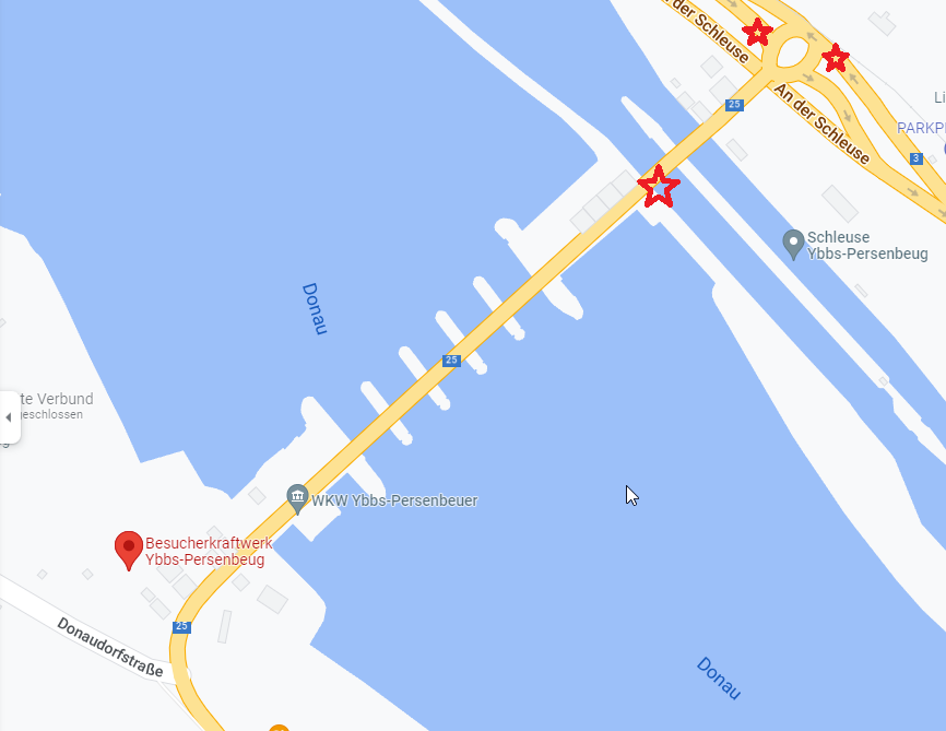 Verkehrsinfo: Baustelle auf der Donaubrücke