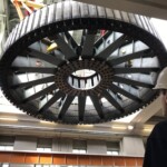 Maschinentausch Ybbs2020: Aushub Rotor Maschine 2